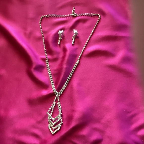 Vintage rhinestone set - Picture 1 of 4